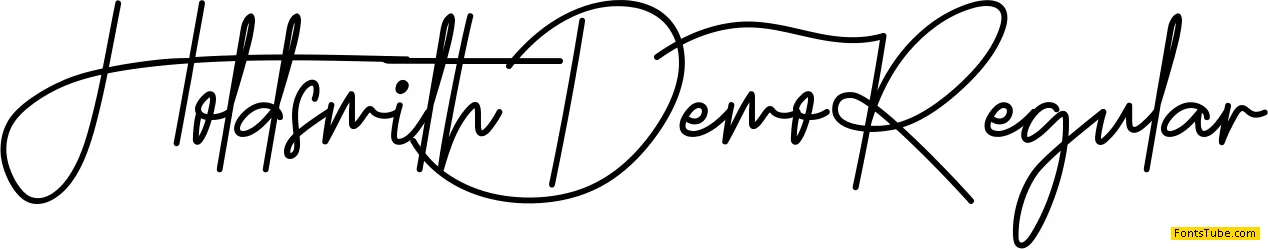 Holdsmith Demo Font