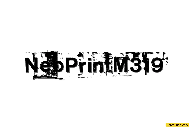 NeoPrint M319 Font