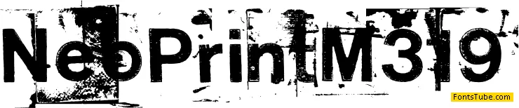 NeoPrint M319 Font