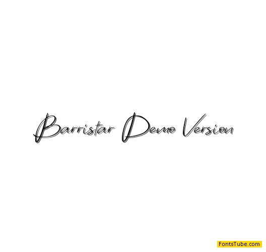 Barristar Demo Version Font