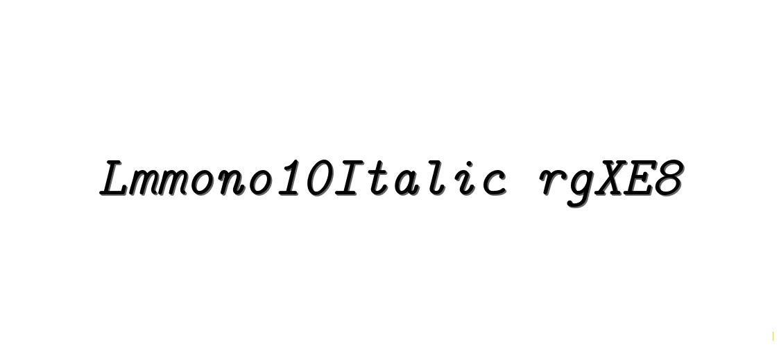 Latin Modern Mono