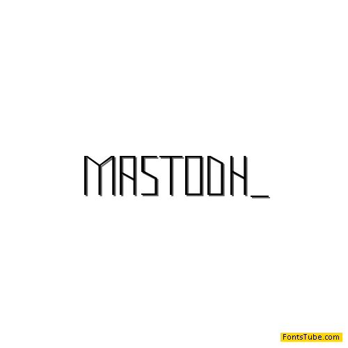 Mastodon Hairline Font