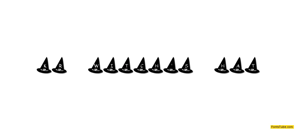 KR Witch's Hat Font