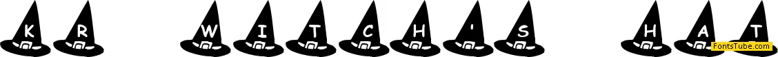 KR Witch's Hat Font