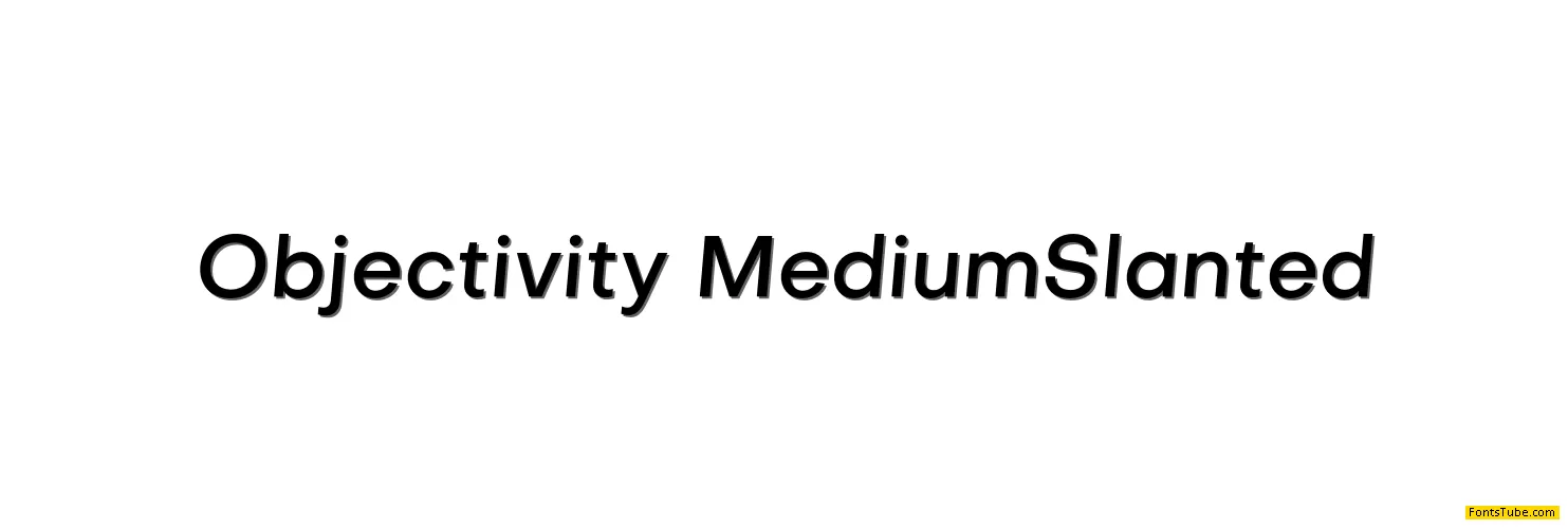 Objectivity Font Family