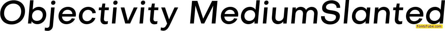 Objectivity Font Family
