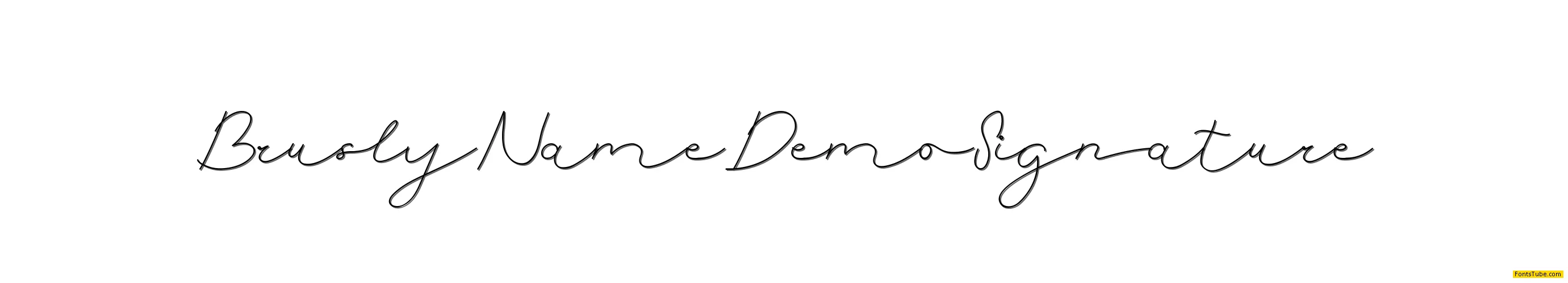 Brusly Name Demo Font Family