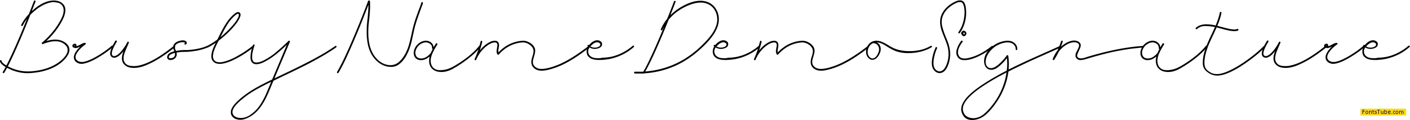 Brusly Name Demo Font Family
