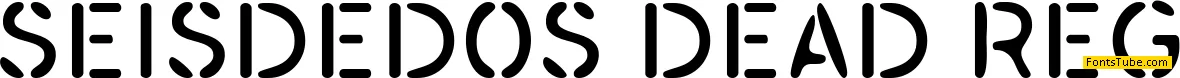 SEISDEDOS DEAD Font Family