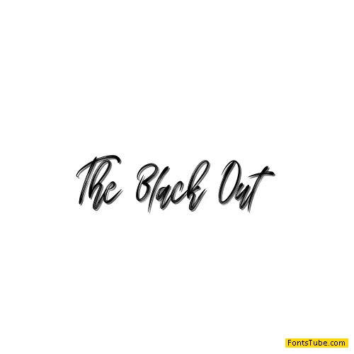The Black Out Font