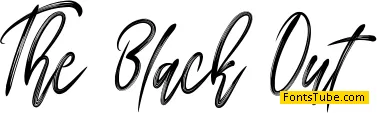 The Black Out Font