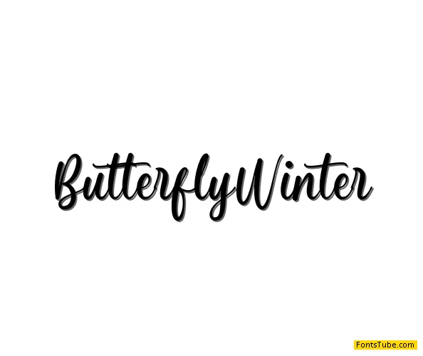 Butterfly Winter Font