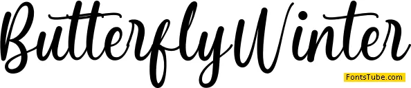 Butterfly Winter Font