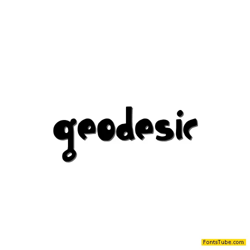 Geodesic Font