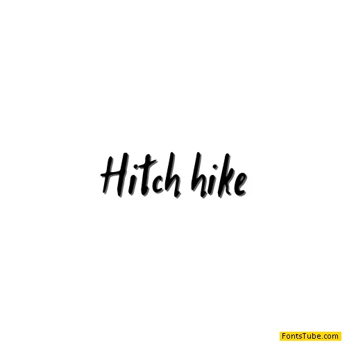 Hitch Hike Font