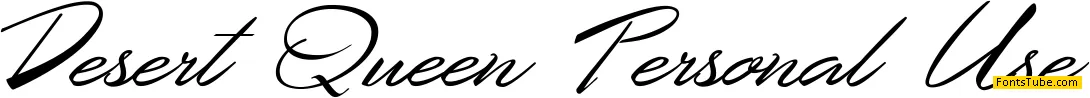 Desert Queen Personal Use Font