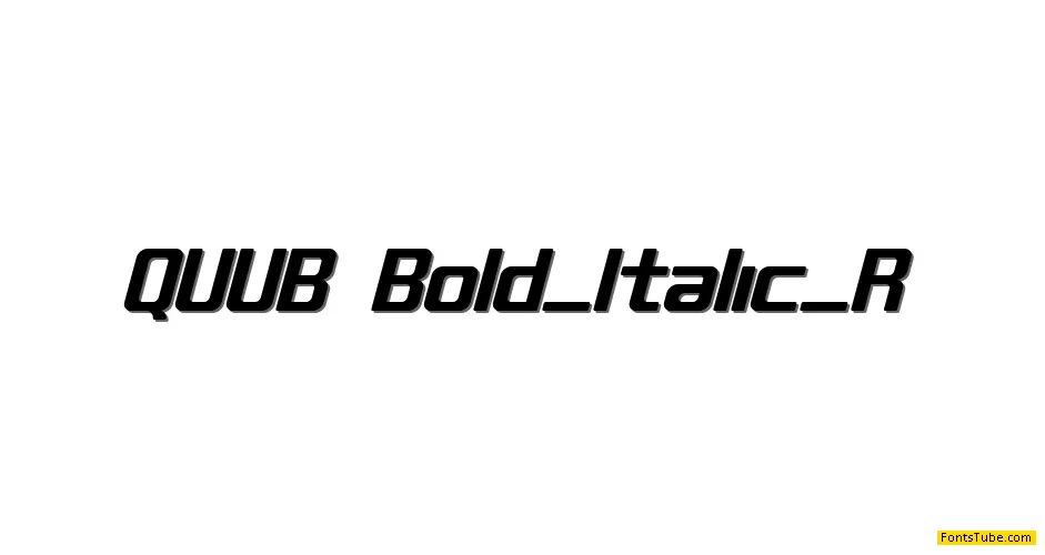 QUUB Font Family
