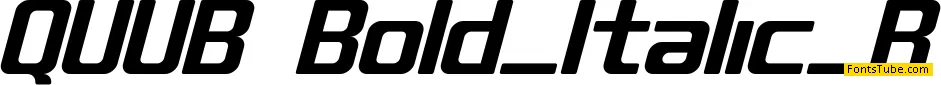 QUUB Font Family