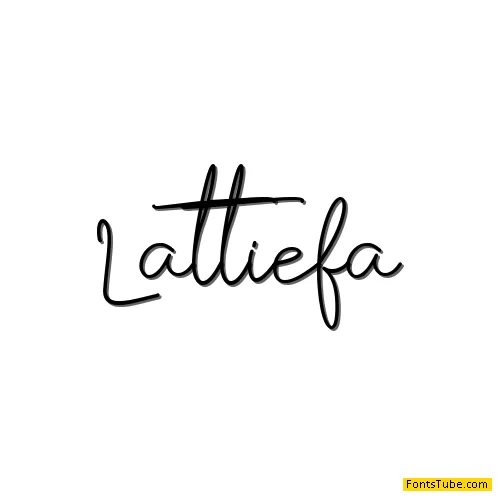 Lattiefa Font