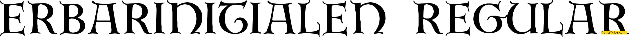 Erbar Initialen Font Family