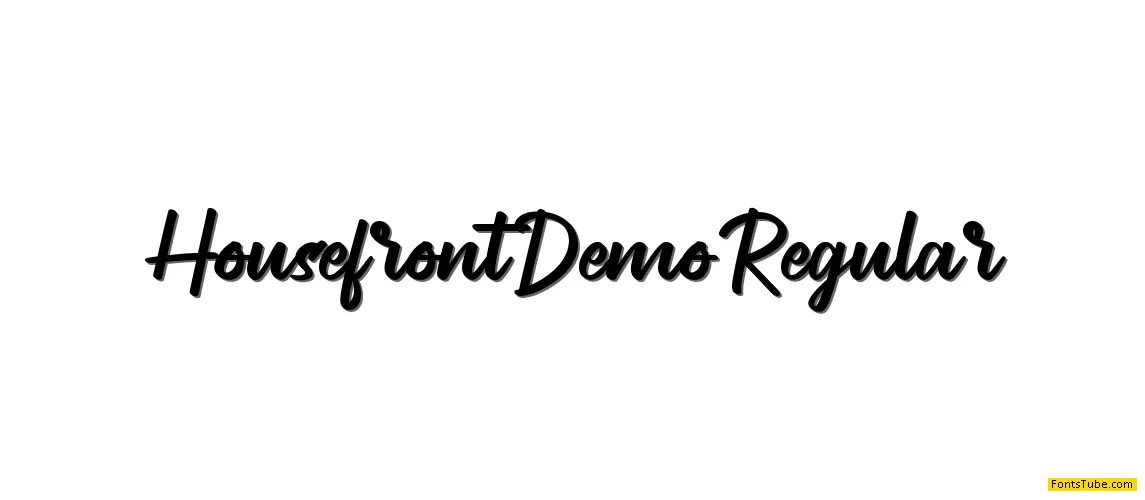 Housefront Demo Font