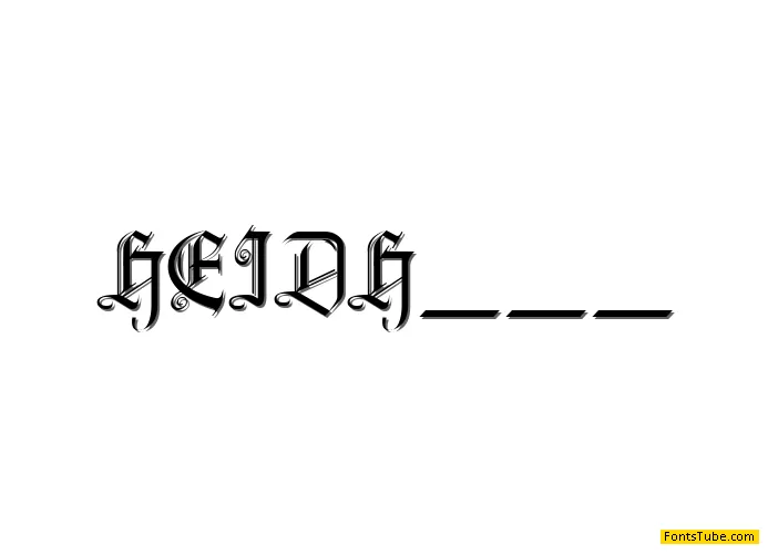 Heidorn Hill Font
