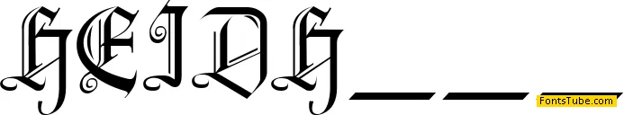 Heidorn Hill Font