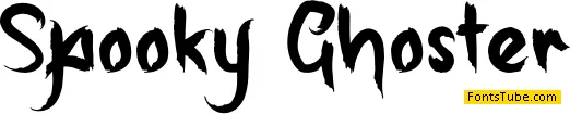 Spooky Ghoster Font