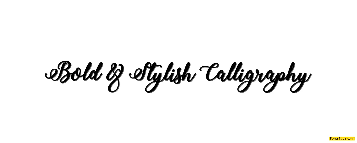 Bold Stylish Calligraphy Font