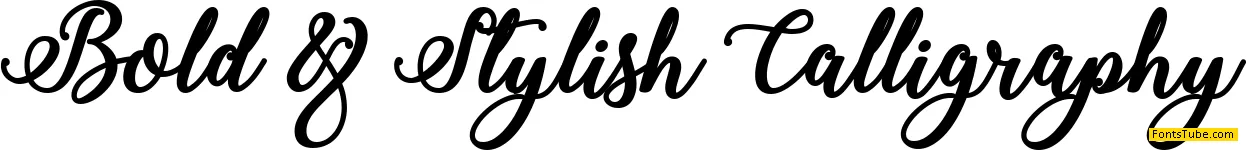 Bold Stylish Calligraphy Font