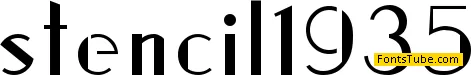 stencil1935 Font