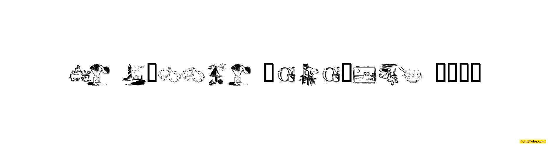 KR Summer Vacation 2002 Font