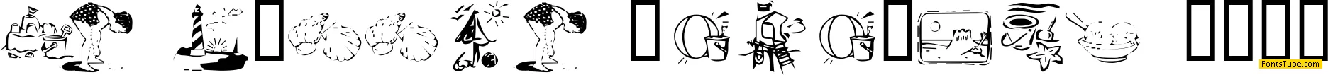 KR Summer Vacation 2002 Font