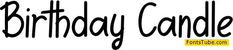 Birthday Candle Font