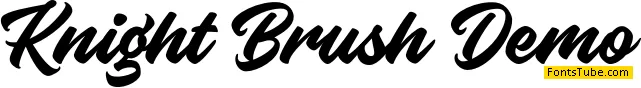 Knight Brush Demo Font