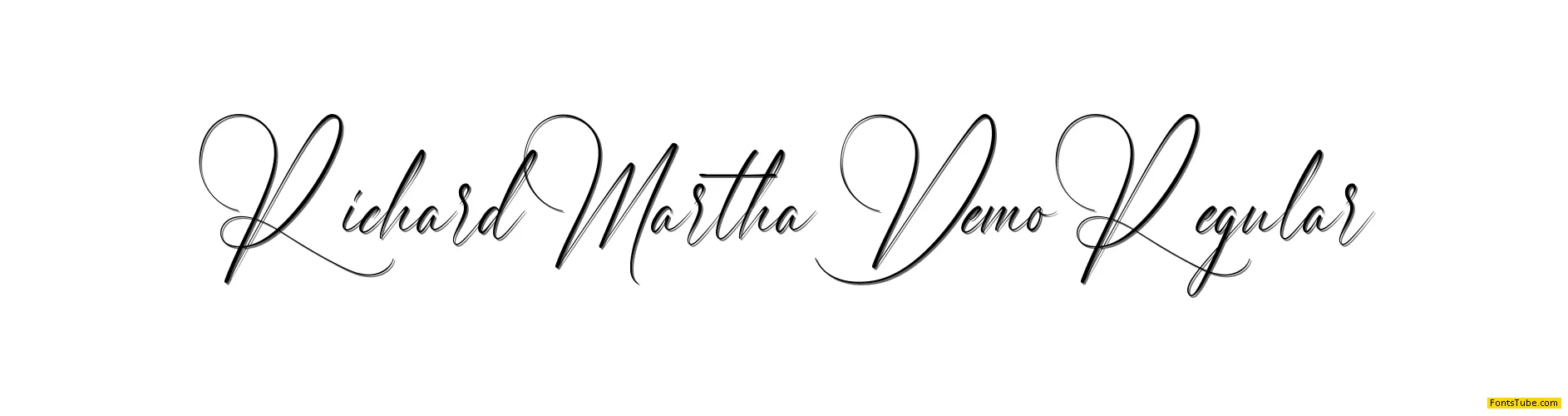 Richard Martha Demo Font