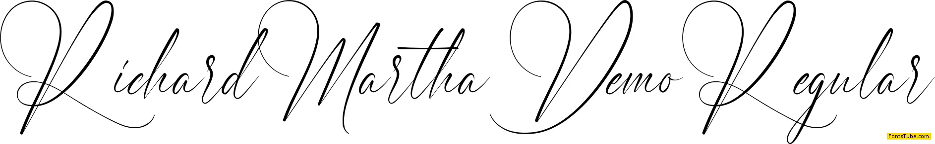Richard Martha Demo Font