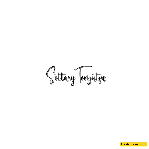 Settary Tenjutsu Font