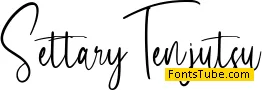 Settary Tenjutsu Font