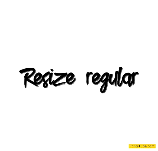 Resize regular Font