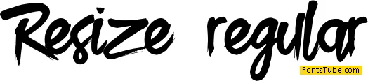 Resize regular Font