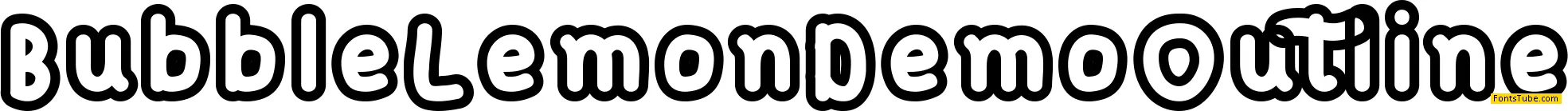 Bubble Lemon Demo Font Family