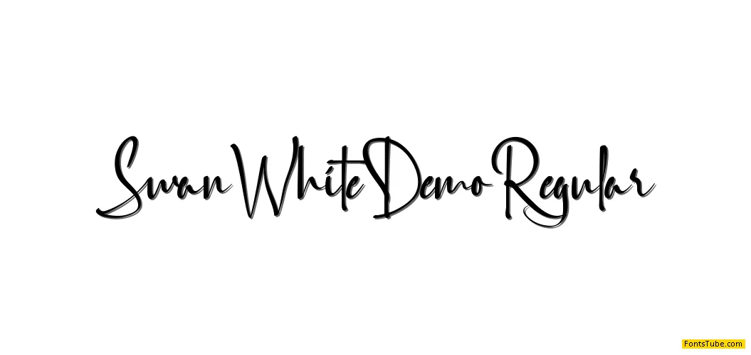 Swan White Demo Font