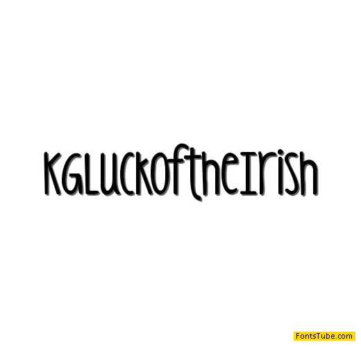 KG Luck of the Irish Font