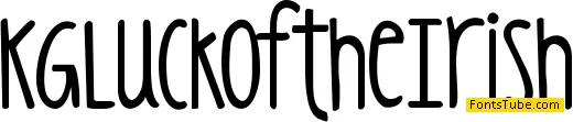 KG Luck of the Irish Font