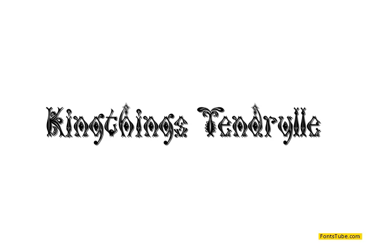 Kingthings Tendrylle Font