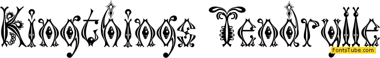 Kingthings Tendrylle Font