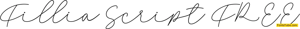 Fillia Script FREE Font
