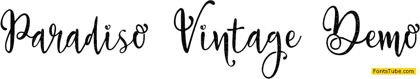 Paradiso Vintage Demo Font