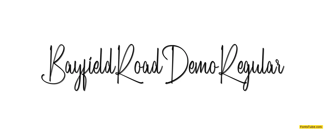 Bayfield Road Demo Font